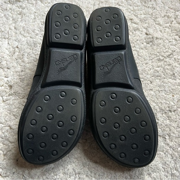 Dansko Black Muted Suede Wavy Slip On Mules Size 41 - Picture 5 of 9